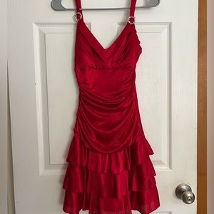 red mini dress with ringtones